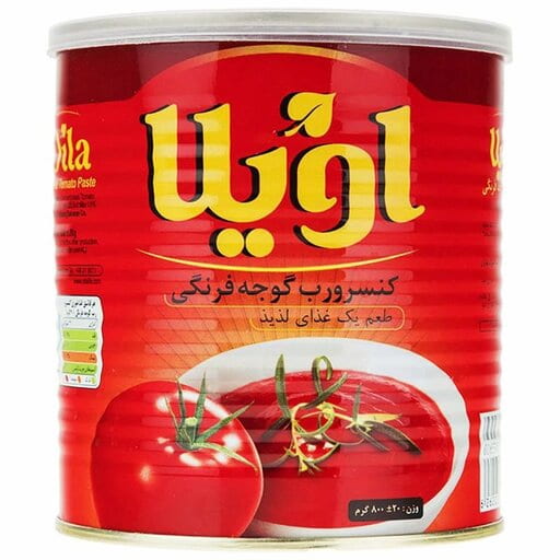 تصویر 1 از رب گوجه فرنگی اویلا تهیه شده با فرآوری استاندارد و طعم متعادل گوجه تازه
